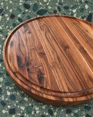 Round Edge-Grain Cutting Board